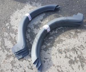 Накладка под крылом (серп) Газель БИЗНЕС левая пластик