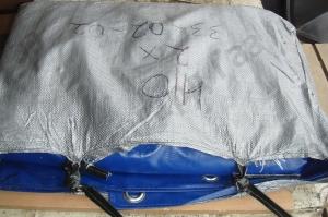 Тент Газель 4 метра 330202-02 синий 12 отверстий по борту